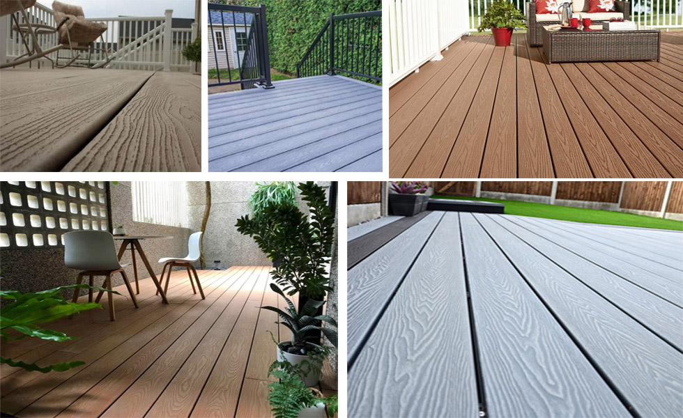 wpc 3d embossed decking