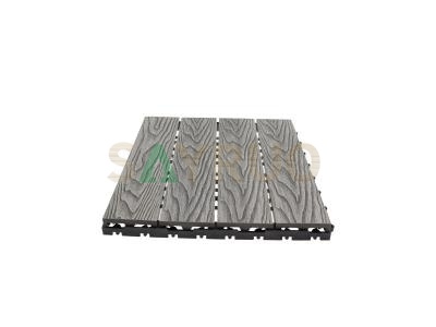 antidérapant DIY portable pas cher prix étanche wpc tuiles de platelage de plancher de verrouillage en bois composite en plastique