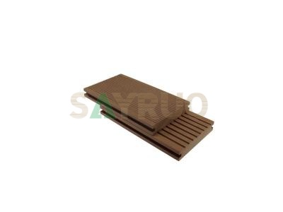 ignifuge WPC Decking Solide Panneau de terrasse Composite WPC extérieur WPC Composite en plastique en bois de sol