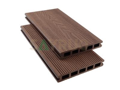 Plancher en relief 3D Planches de grain de bois WPC Platelage en bois composite antidérapant