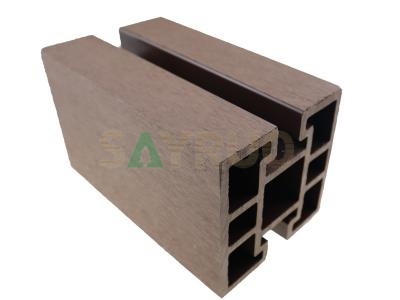 poteau en bois composite wpc poteau de colonne verticale poteau de clôture extérieur