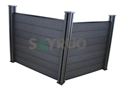 Panneaux de clôture composites en plastique en bois décoratif WPC pour intimité bon marché pour clôture de jardin