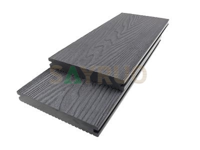 La Chine Deep Embossing Terrace Board Solid Outdoor WPC Decking
