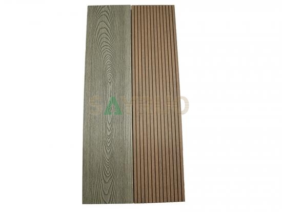 embossed woodgrain composite decking