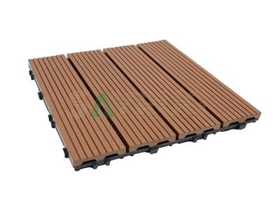 Vente chaude 300x300mm bricolage wpc dalles de terrasse 100% recyclables