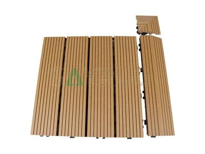 Tuile de terrasse élastique en bois et en plastique WPC DIY