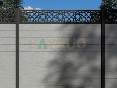 wood plastic composite fence