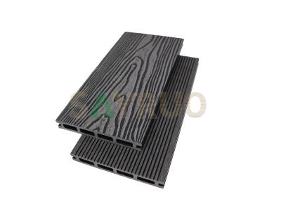 3D wooden grain embossed composite decking