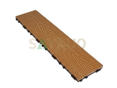 Carreaux de bricolage composite en plastique en bois