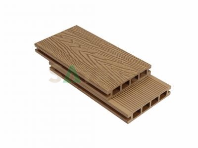 3D wooden grain embossed composite decking