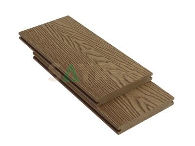 Terrasse extérieure en composite bois-plastique robuste, gaufré en 3D, résistant aux rayures