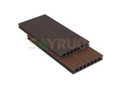 Terrasse en composite bois-plastique coextrudé antidérapant de qualité supérieure, effet bois, pour espaces extérieurs