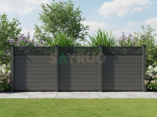 deep embossing wood grain wood plastic composite fence