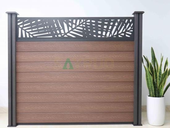deep embossing wood grain wood plastic composite fence