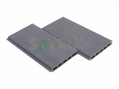 Clôture élégante en composite bois-plastique coextrudé, imperméable et résistante aux UV, pour l'extérieur | [SAYRUO]