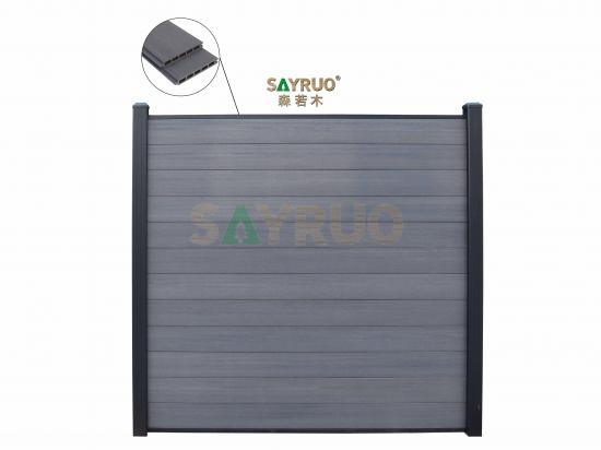 wood plastic composite fence