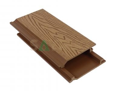 Revêtement mural en composite bois-plastique | Embossé et résistant aux intempéries