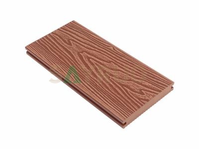 3D wooden grain embossed composite decking
