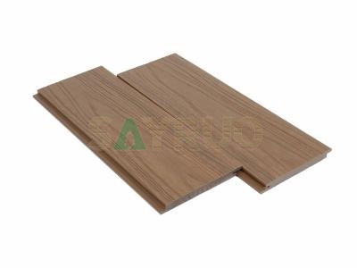 Revêtement mural en WPC massif texturé co-extrudé - Finition bois réaliste, facile à nettoyer, idéal pour les murs extérieurs