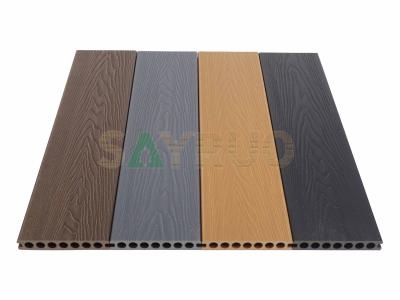 3D wooden grain embossed composite decking