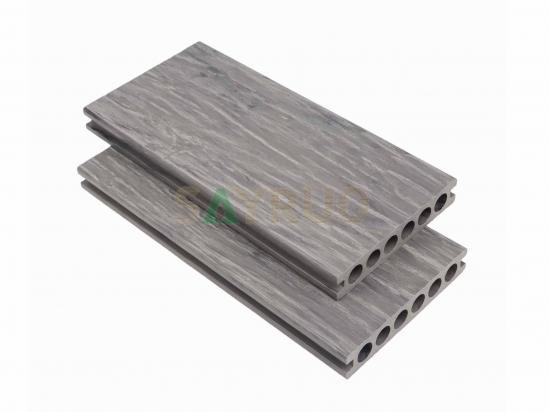 3D wooden grain embossed composite decking