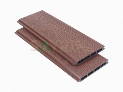 Planche de clôture WPC co-extrudée embossée anti-UV de génération 1,5 premium