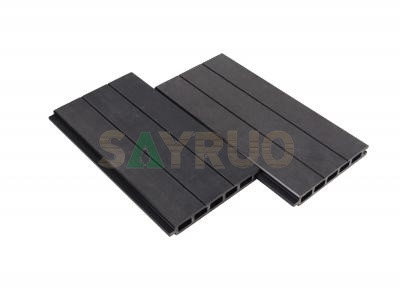 Panneau de clôture WPC rainuré standard | Panneau composite de confidentialité durable à chambres multiples