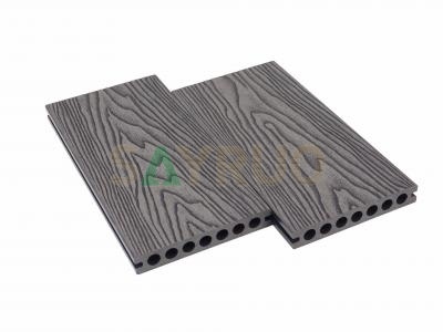 Terrasse WPC 3D à veinage profond d'extérieur | Lames de terrasse en composite grain de bois antidérapantes | Direct usine