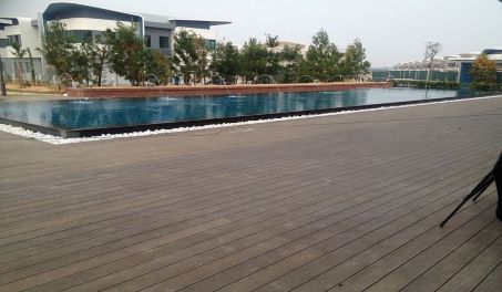 Projet de terrasse de la piscine en Chine